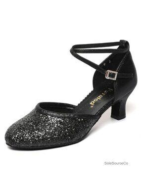 Ballroom Dance Shoes 2 Inch Low Heel Ankle Strap Pump Character Shoe